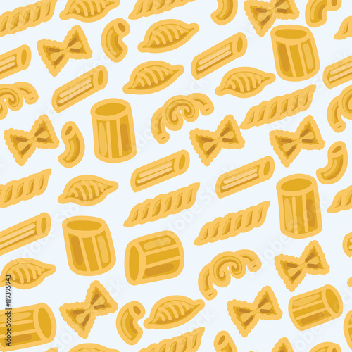 retro pasta seamless background