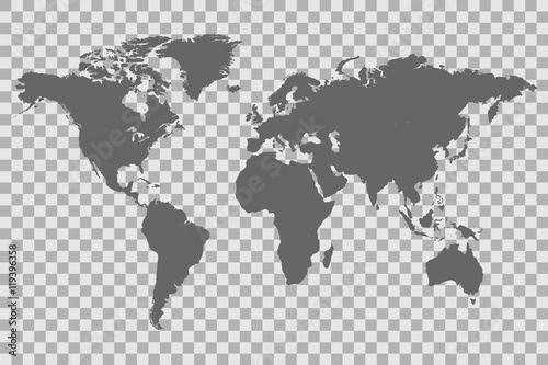 Fototapeta Naklejka Na Ścianę i Meble -  World Map Checker Background