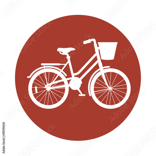 love bicycle lifestyle  icon vector illustration design
