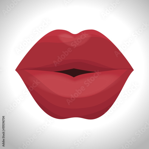 lip female beautiful d icon vector illustration design