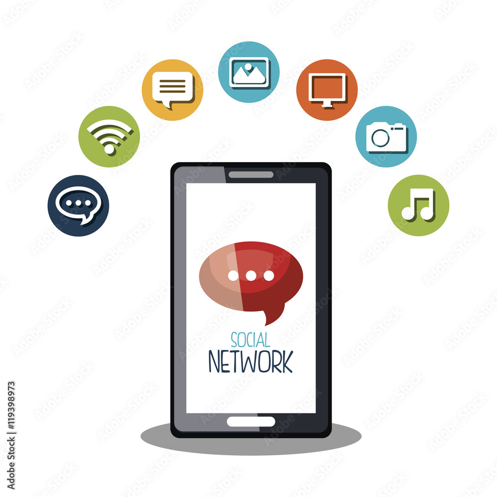 social network media isolated icon vector illustration design social network media isolated icon vector illustration design