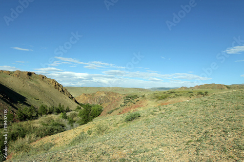 mountains, skyline, high, tourism, summer, day