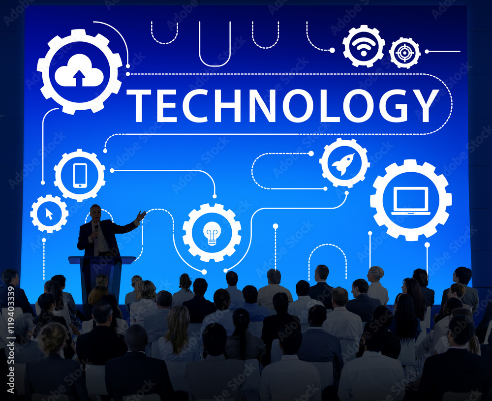 Technology Connecting Cloud Network Concept Technology Connecting Cloud Network Concept