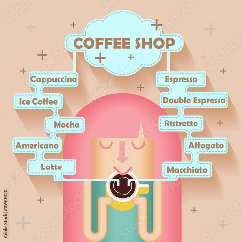 Coffee Shop,Menu Background