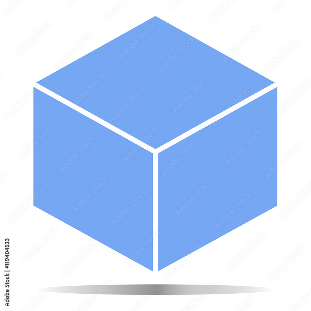 3d cube logo design icon, vector illustration. Flat design style 3d cube logo design icon, vector illustration. Flat design style