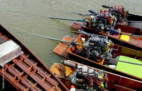 Long tail motor boat ,Thailand photo