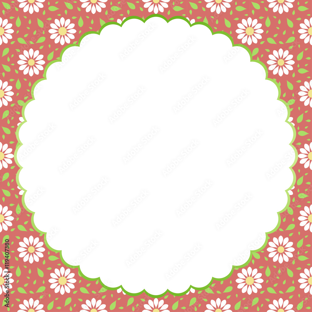Obraz premium Floral pattern for invitations, birthday and greeting cards.