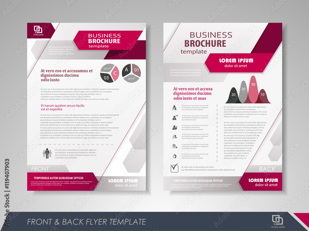 Corporate identity template brochure