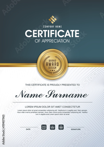 certificate template,Vector illustration