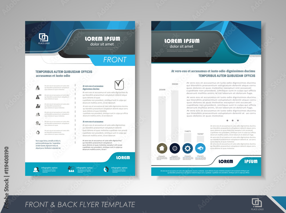 Presentation flyer design template