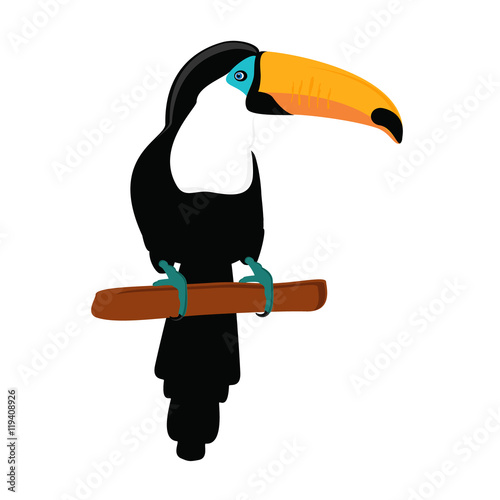 Toucan sittingon branch