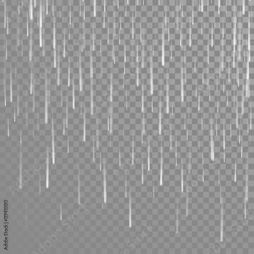 Vector pouring rain drops