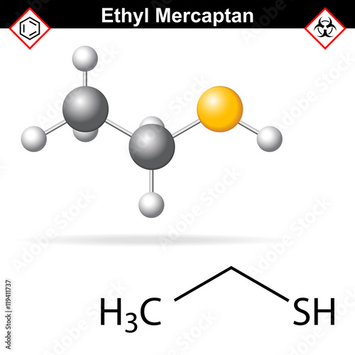 Ethyl mercaptan chemical structure