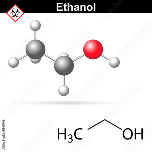Ethanol molecular structure