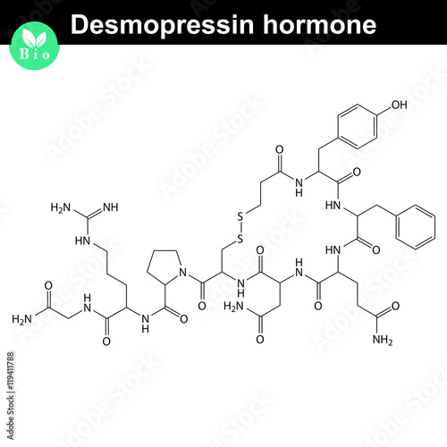 Desmopressin hormone structure photo