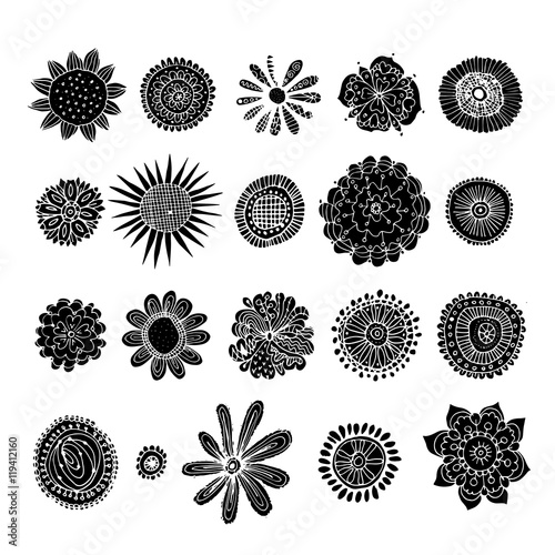 Flowers collection, sketch for your design