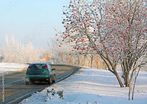 sunrise in winter