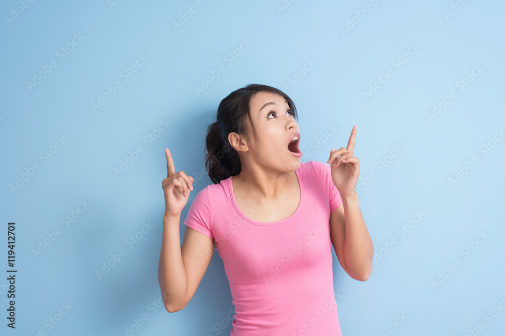 young woman have a idea young woman have a idea