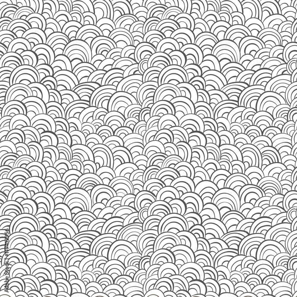 abstract hand drawn black and white circles seamless background abstract hand drawn black and white circles seamless background