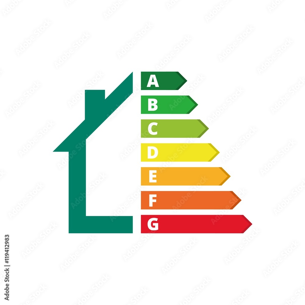 Housing energy efficiency, House and energy efficiency concept 