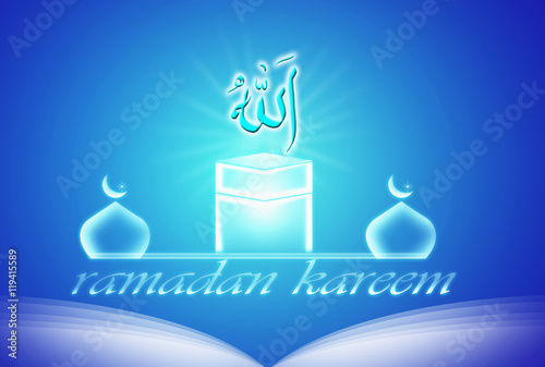 Hajj greeting kaaba background