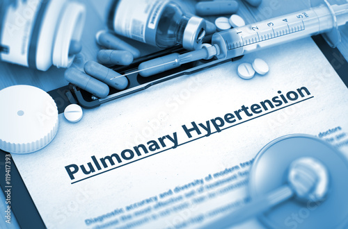 Pulmonary Hypertension Diagnosis. Medical Concept.