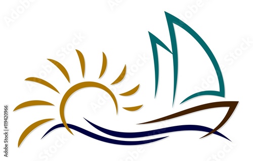 Sea vessel in sea.