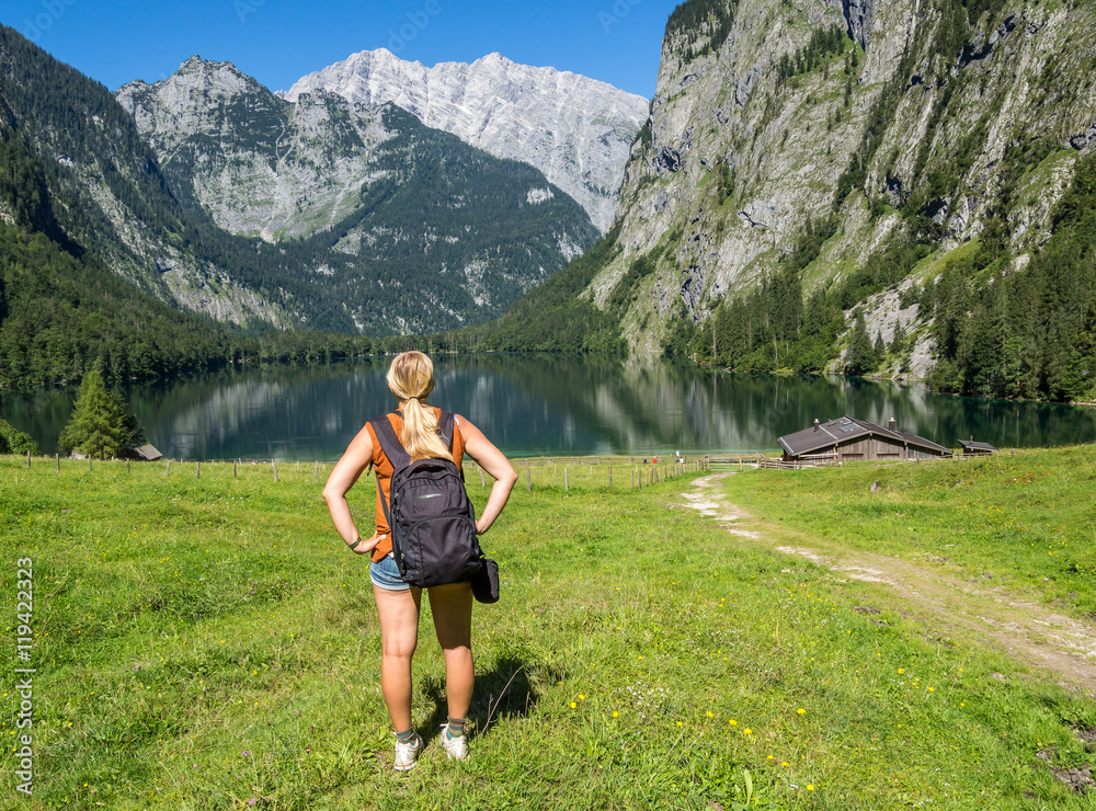 Obraz premium Wandern in den Alpen