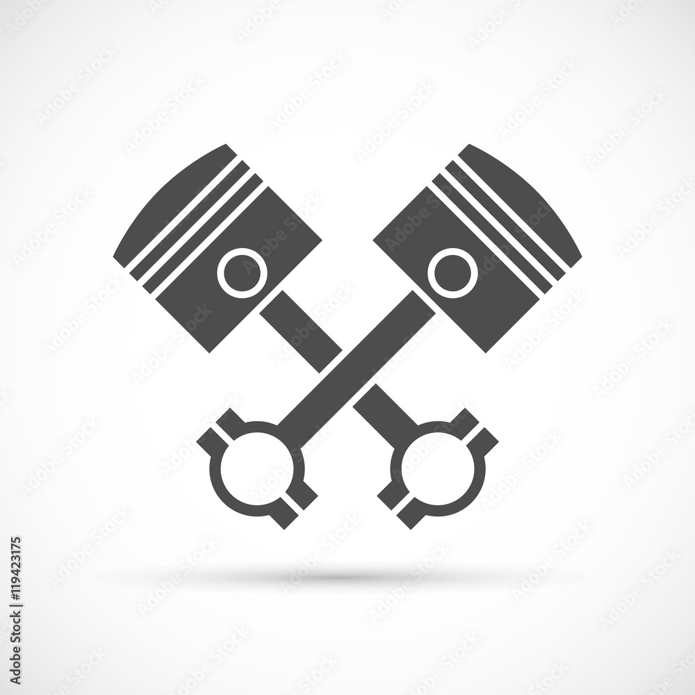 Crossed engine pistons icon Crossed engine pistons icon