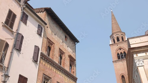 Wallpaper Mural Ancient House of the Merchant and Saint Andreas bell tower in Mantua
 Torontodigital.ca