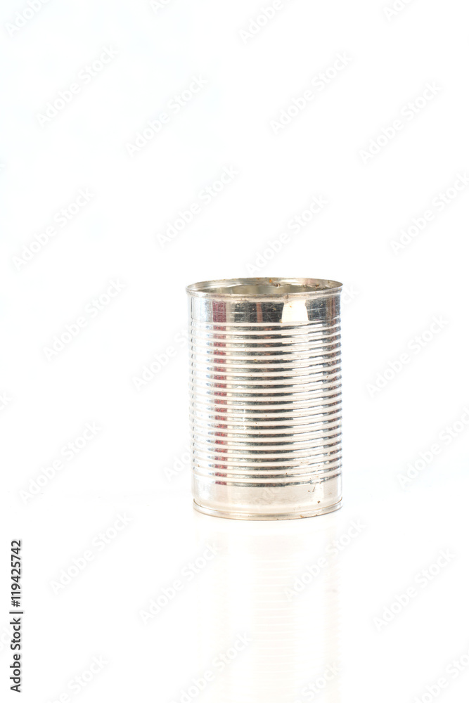empty can with white background,selective focus empty can with white background,selective focus