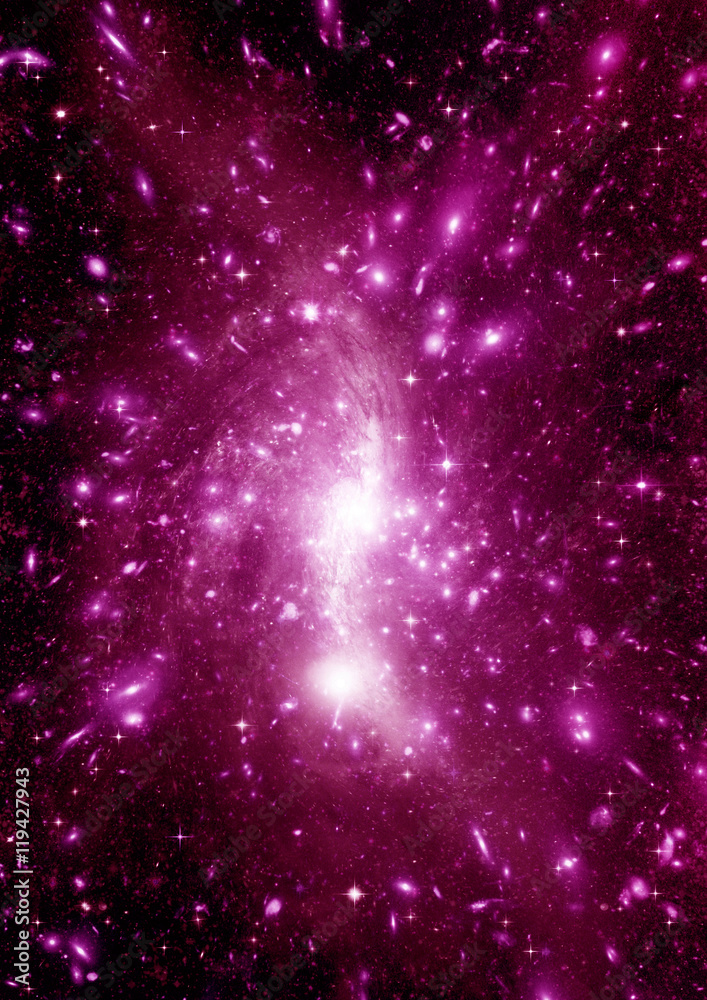 galaxy in a free space