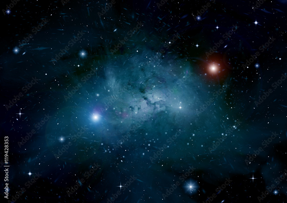 Fototapeta premium galaxy in a free space