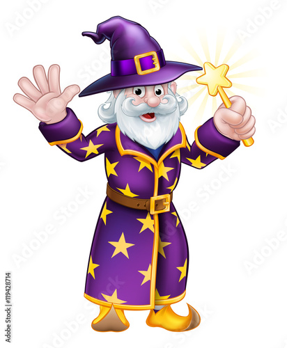 Wizard Cartoon Character