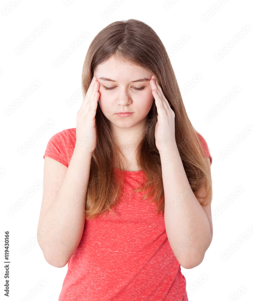 Fototapeta premium girl with headache