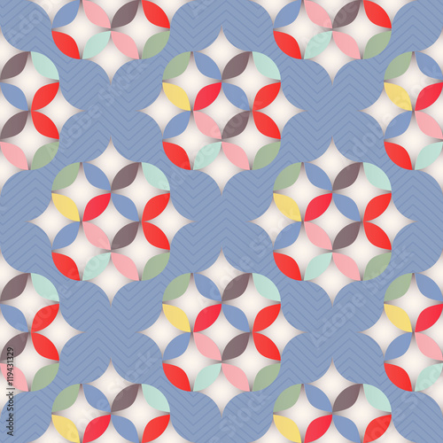 Retro abstract seamless pattern