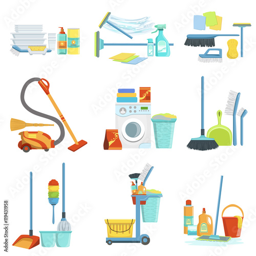 Cleaning Household Equipment Sets
