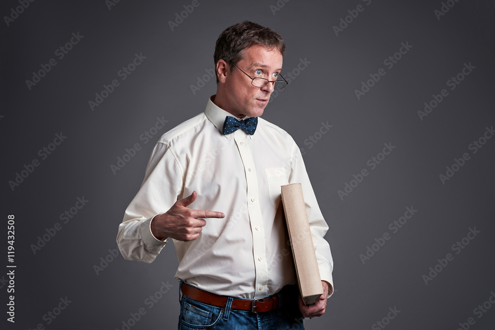 Obraz premium Professor surprised 