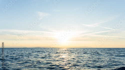 sunrise. sunset  at sea. wallpaper