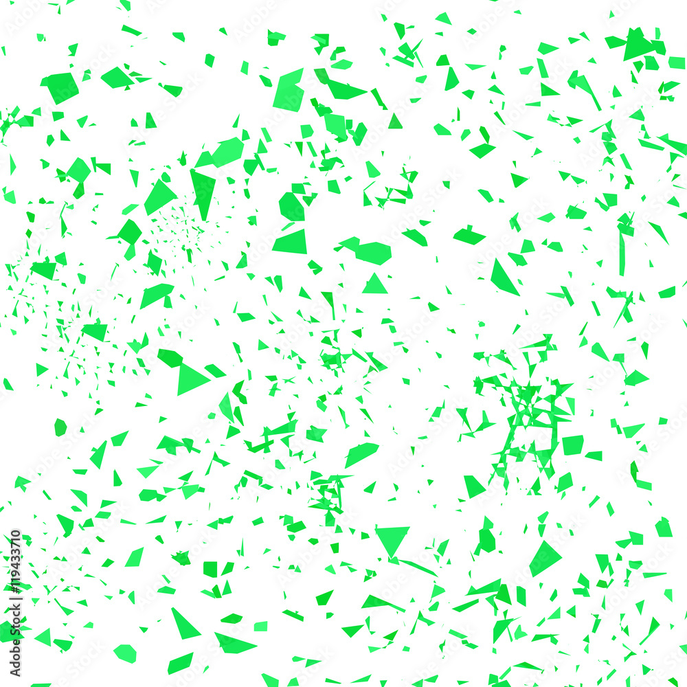 Green Confetti Isolated on White Background. Set of Particles. Green Confetti Isolated on White Background. Set of Particles.