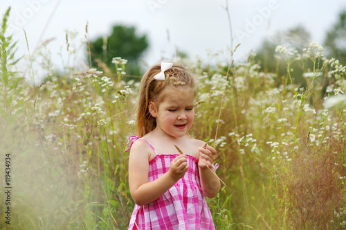  little girl on the meadow