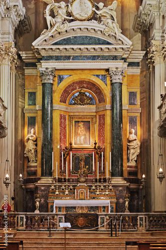 Main altar of baroque church Santa Maria della Vita © arbalest