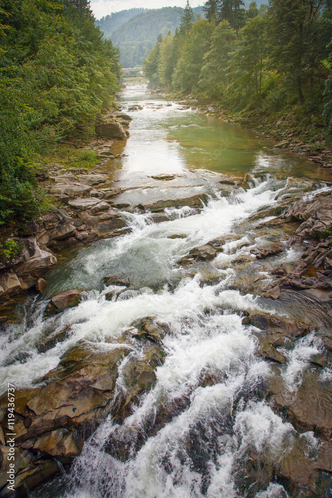 Fototapeta premium mountain rock river
