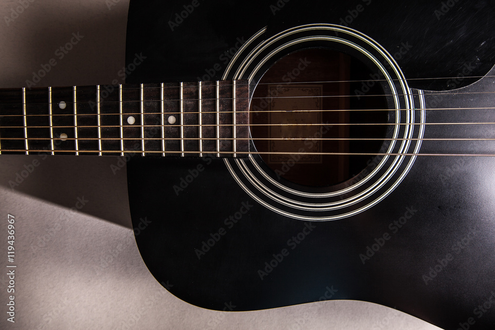 Obraz premium detail of classic guitar