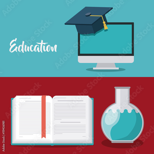 education supplies concept isolated icon vector illustration design