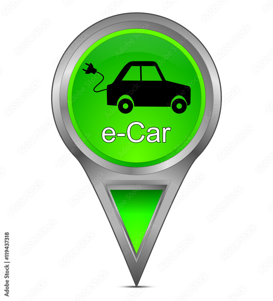 Map pointer with e-Car