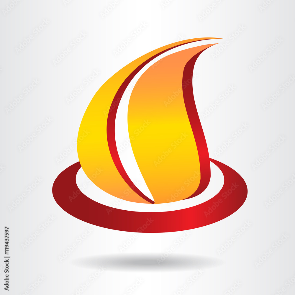 Fire symbol. Fire symbol.