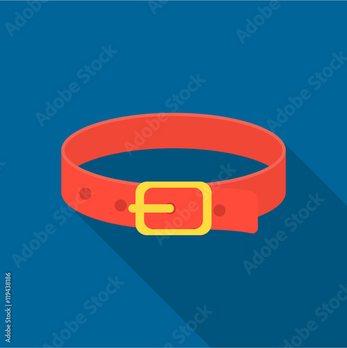 Pet collar icon of vector illustration for web and mobile