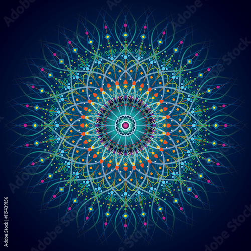 mandala pattern circle geometric ornament background