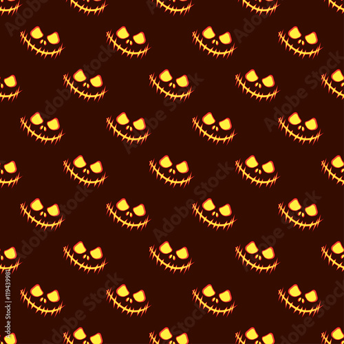 Seamless decorative vector background Happy Halloween. Print. Repeating background. Cloth design, wallpaper.